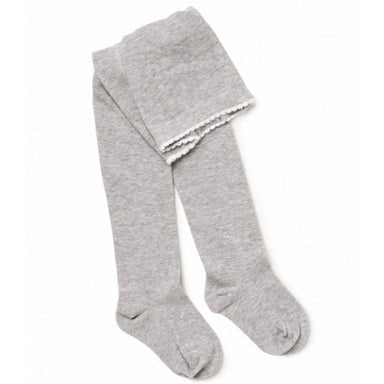 Marquise Knitted Cotton Tights 6-12 Months Grey Clothing 9330199223159