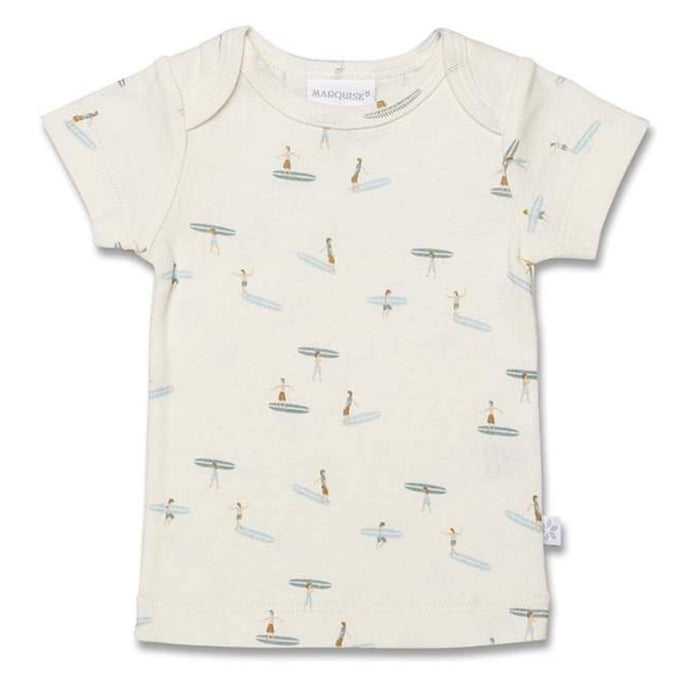 Marquise Short sleeve t-shirt and nappy cover - Surf Print 0000 Clothing 9330199361011