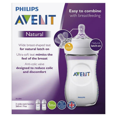 Philips Avent Natural Baby Bottles 260ml 2-pack Feeding (Bottles) 8710103868071