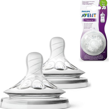 Philips Avent Natural Teats 1m+ Slow Flow 2-pack Feeding (Accessories) 8710103873891