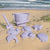 Playground by Living Textiles Silicone 8pc Bucket & Spade Set Lilac Playtime & Learning (Toys) 9315311038705