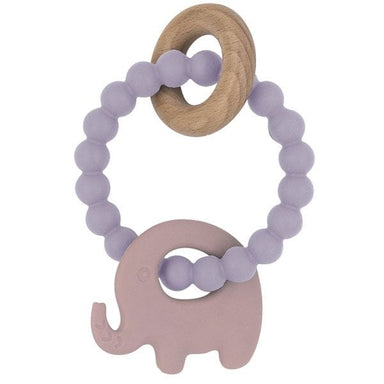 Playground by Living Textiles Silicone Elephant Teether Lilac Playtime & Learning (Toys) 9315311038590