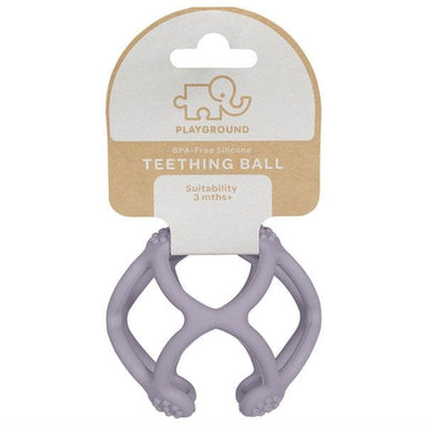 Playground by Living Textiles Silicone Teething Ball Lilac Playtime & Learning (Toys) 9315311038422