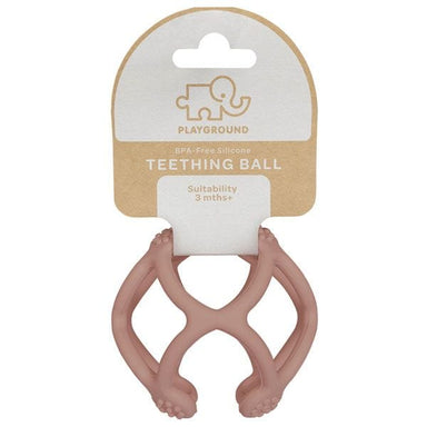 Playground by Living Textiles Silicone Teething Ball Rose Playtime & Learning (Toys) 9315311038453