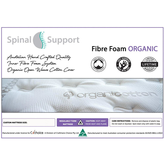 Spinal Support Fibre Foam Organic Mattress For Leander Cot Mattress (Cot Mattress) 787099016525